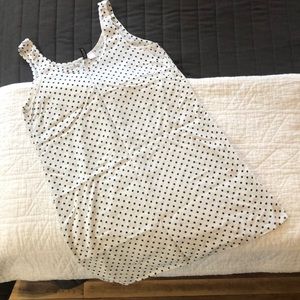 Polka dotted mini sleeveless dress